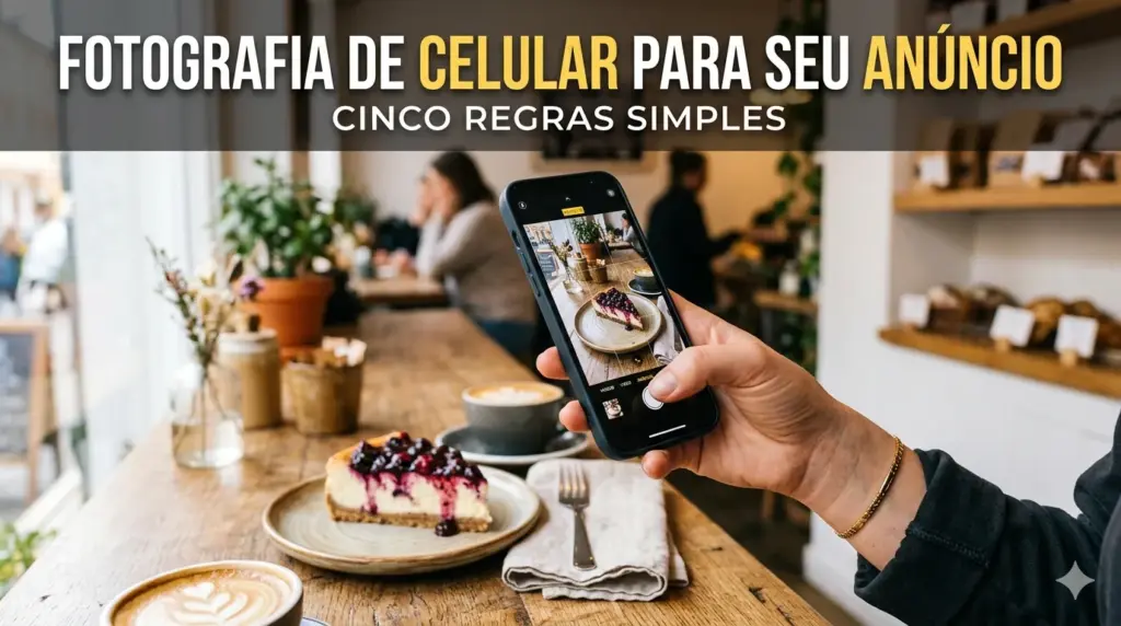 Fotografia de celular para seu anúncio: cinco regras simples